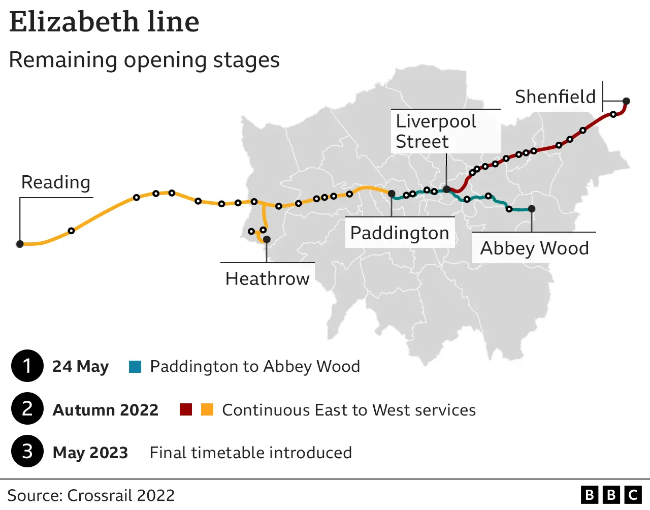 Crossrail map