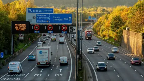 Getty Images The M4 motorway in south Wales