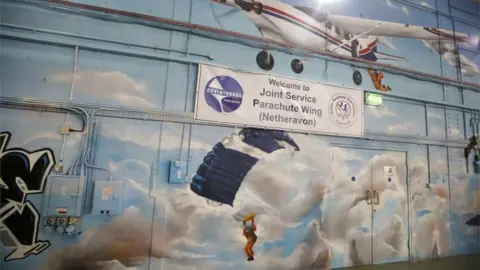 PA Wall inside Netheravon hangar