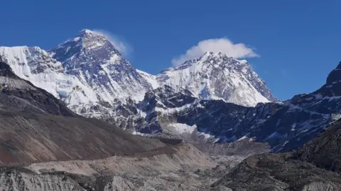 Getty Images Mount Everest and the South Col glacier