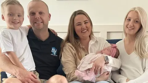 Camdyn, Stuart, Ami and Connie Geddes with Jennifer Halliday