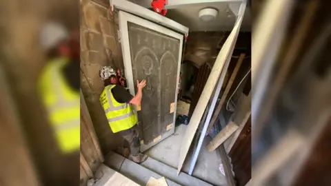 Leicester Cathedral Moving memorials