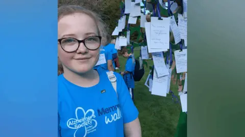 Youth Sport Wales Ruby walks and fundraises for her great-grandmother