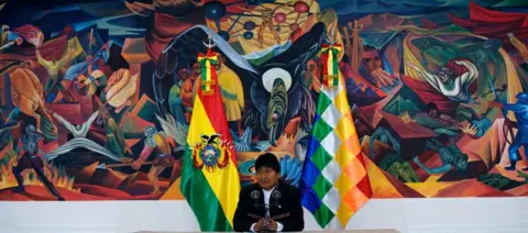 Getty Images Mr Morales was Bolivia's first indigenous leader