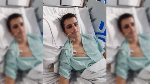 David Boyce Picture of Tom in a hospital bed