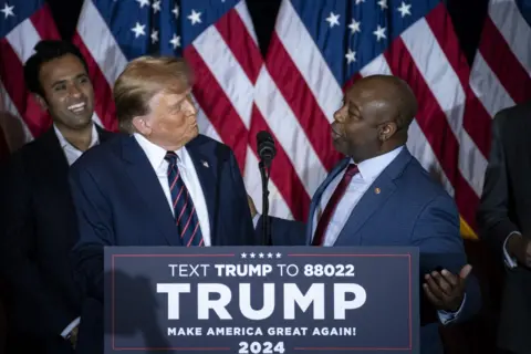 Getty Images Trump and Tim Scott