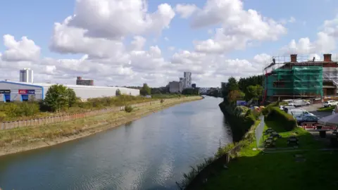 Ipswich Central How the riverside looks from Sir Bobby Robson Bridge and Stoke Bridge at the moment