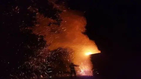 Scottish Fire and Rescue Bonfire