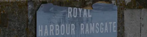 Getty Images Sign at Ramsgate Harbour