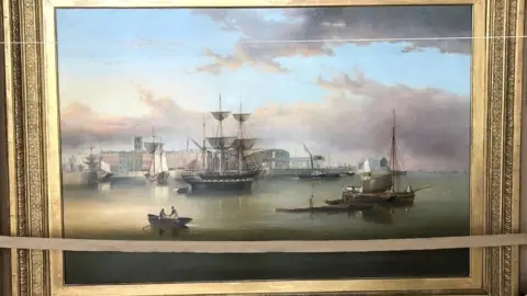 Hull Maritime Calm on the Humber (c.1868) by Henry Redmore
