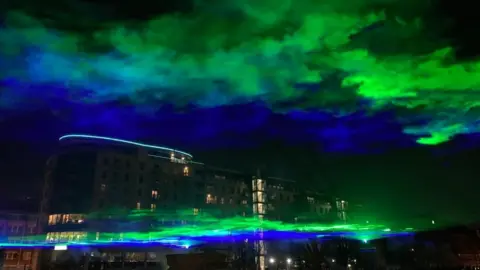 BBC Northern lights recreation