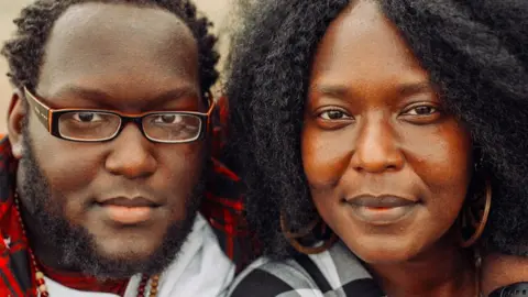 Zeneta Everhart Zaire Goodman with his mother