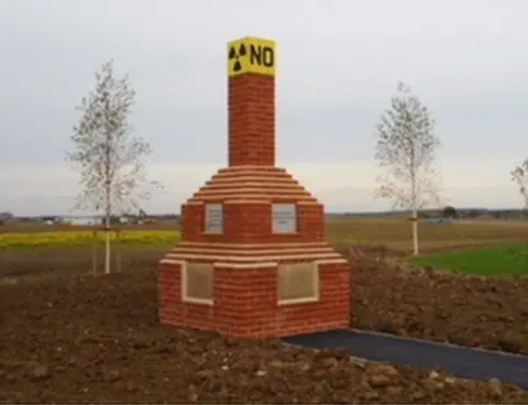 Bedfordshire Against Nuclear Dumping New monument