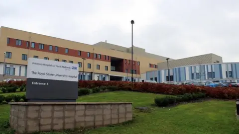 University Hospitals of North Midlands NHS Trust Entrance to the Royal Stoke University Hospital