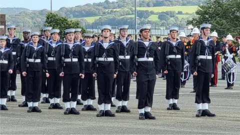 BBC Passing out parade HMS Raleigh