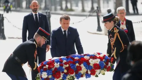Reuters Macron in Paris