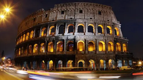 Getty Images File image of Rome Colosseum list up overnight