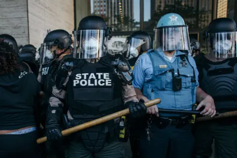 Getty Images Police in Chicago
