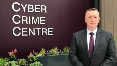 PA Det Supt Richard Campbell, head of PSNI's Cyber Crime Unit in south Belfast.