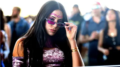 Getty Images Fans attend Weekend 1, Day 2 of Coachella on April 13, 2019