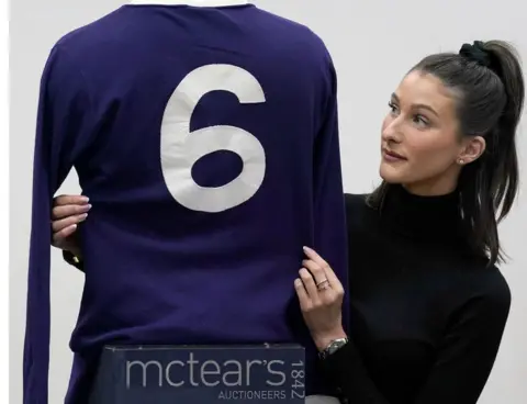 PA Media The No 6 jersey