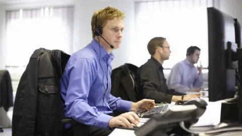 Getty Images call centre staff