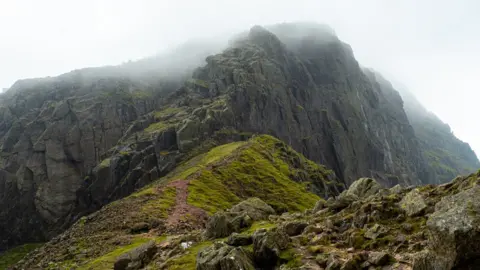 Getty Images Mist over rocks