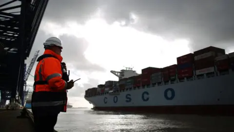 Getty Images Picture of docker in Felixstowe