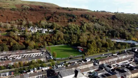 The valley on at Ynyshir near Porth in Rhondda Cynon Taf