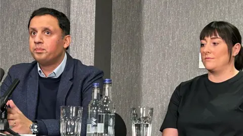 PA Media Anas sarwar and kimberly darroch