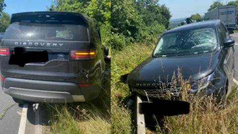 John Bishop/Instagram damage to John Bishop's car