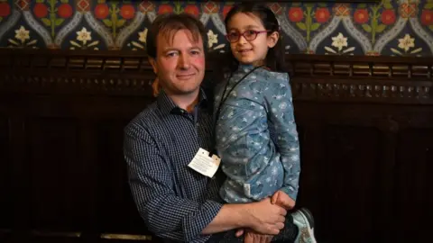 AFP Richard Ratcliffe and his daughter, Gabriella
