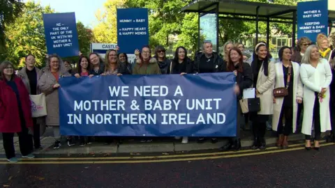 BBC Women protest about lack of perinatal mental health unit