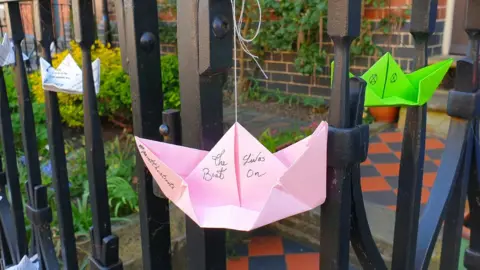 Lucia Whittaker Origami boats