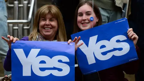 Getty Images Yes campaigners