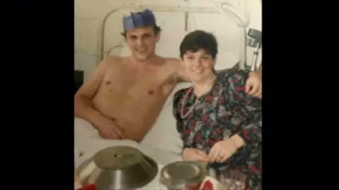 Infected Blood Inquiry Gareth Lewis and Bev Tumelty