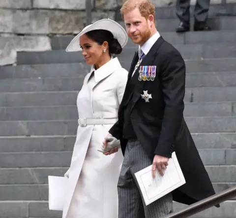 Getty Images Prince Harry, Duke of Sussex, and Meghan, Duchess of Sussex