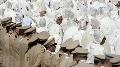 AFP Soldiers and representatives of civil society attend a ceremony of allegiance in Morocco - 31 July 2018