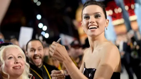 Getty Images Daisy Ridley at premiere