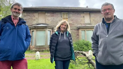 David Somervell, Jan Woolley and John Cant