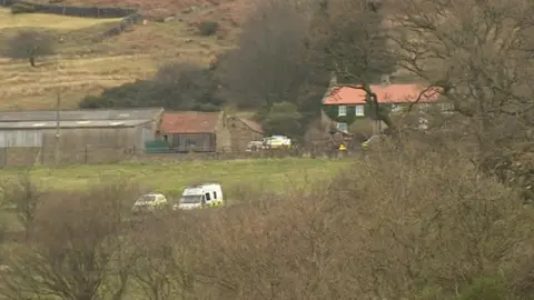 BBC Police at Chop Gate in the North York Moors National Park