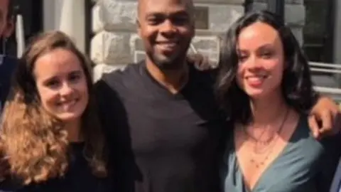 Georgetown University Georgetown University students greeted him upon his release