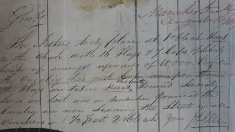 National Archives Account of the Peterloo Massacre