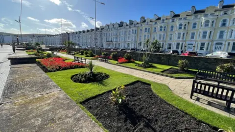 Sunken gardens on Douglas Promenade