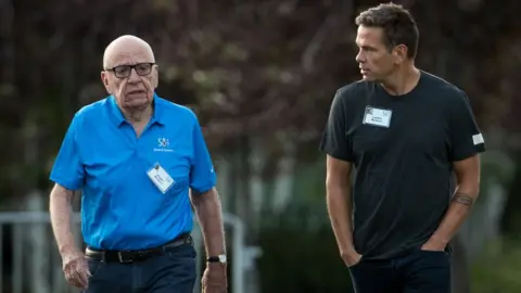 Getty Images Rupert and Lachlan Murdoch