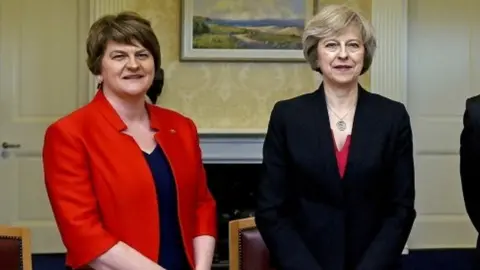 PA Arlene Foster and Theresa May