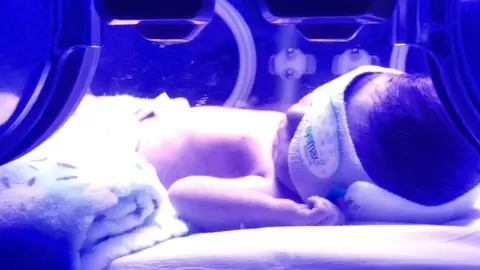 Farrah Moseley-Brown Clay as a baby in hospital