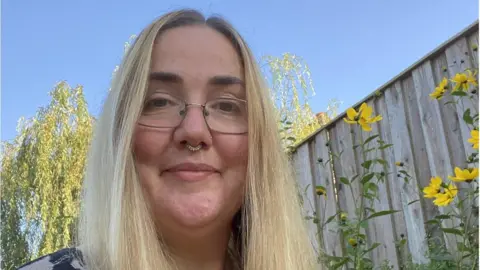 Catrin Lois Catrin in garden