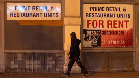 PA Media Restaurant signs in Shoreditch, London