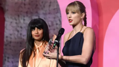 Getty Images Taylor Swift and Jameela Jamil